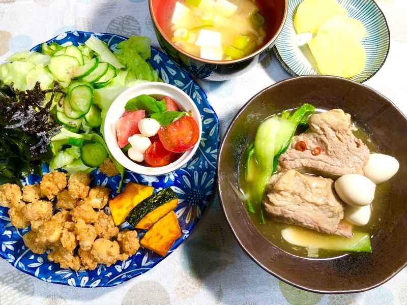 夕食を撮った写真