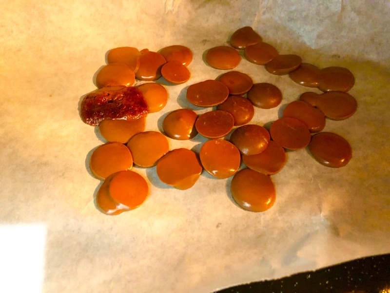 低糖質チョコを溶かすところを撮った写真