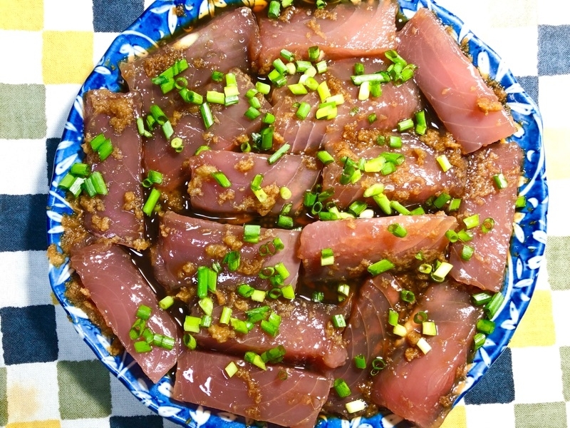マグロのショウガ漬けを撮った写真