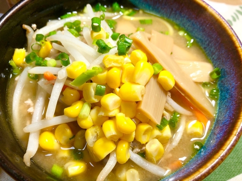 低糖質コーンみそラーメンを撮った写真