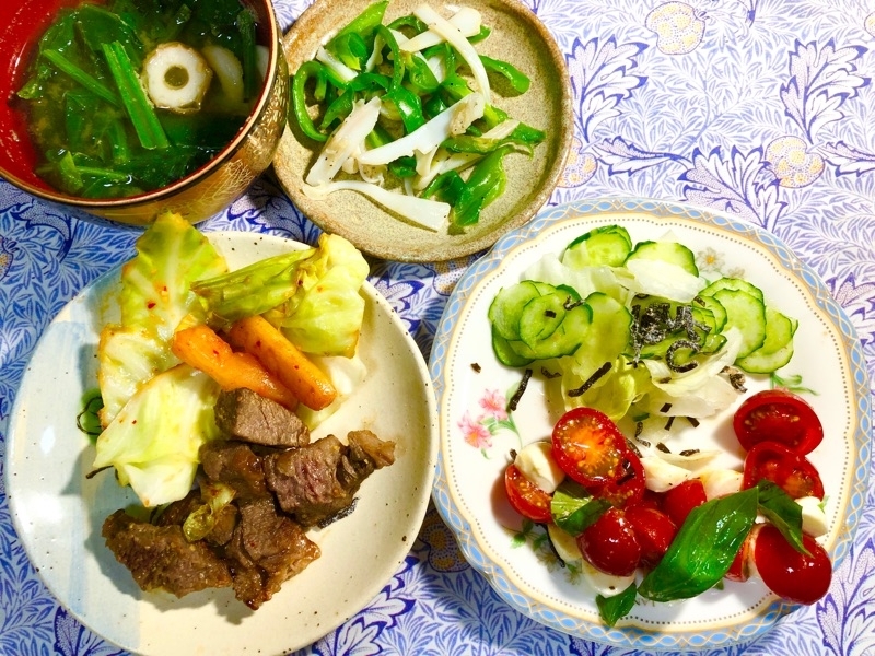 本日の夕食を撮った写真