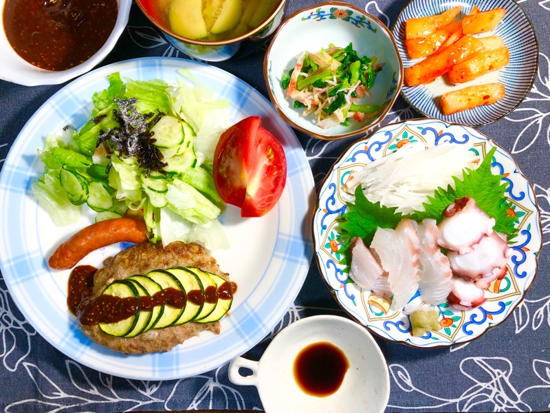 本日の夕食を撮った写真