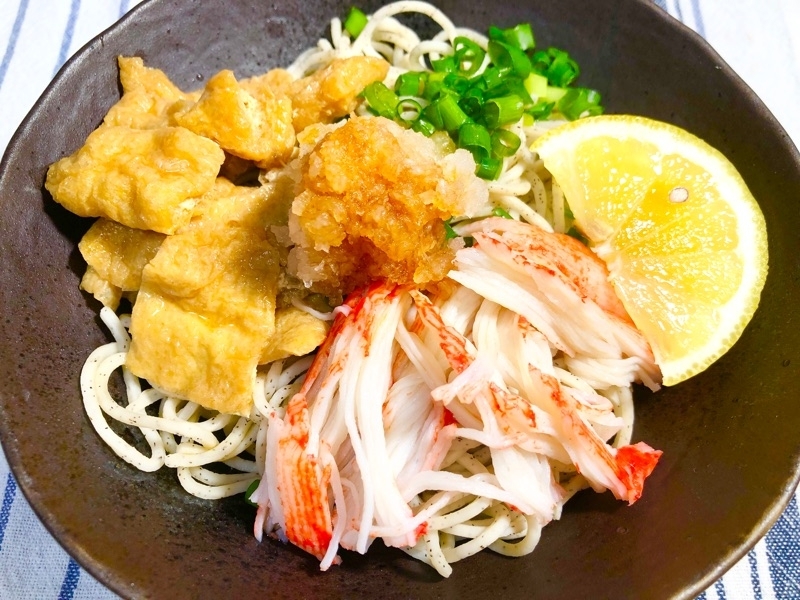 低糖質おろしきつねそばを撮った写真