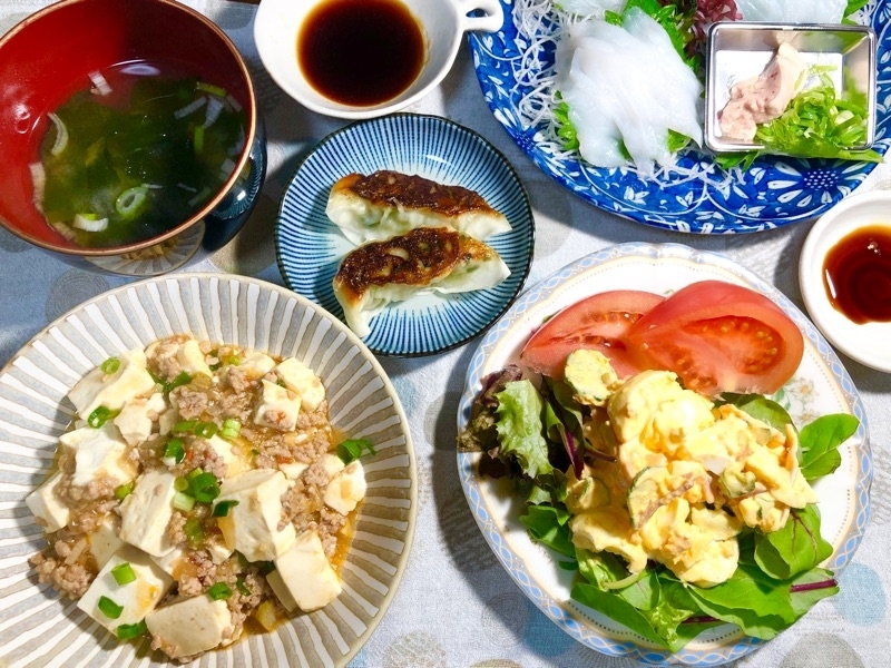 本日の夕食を撮った写真