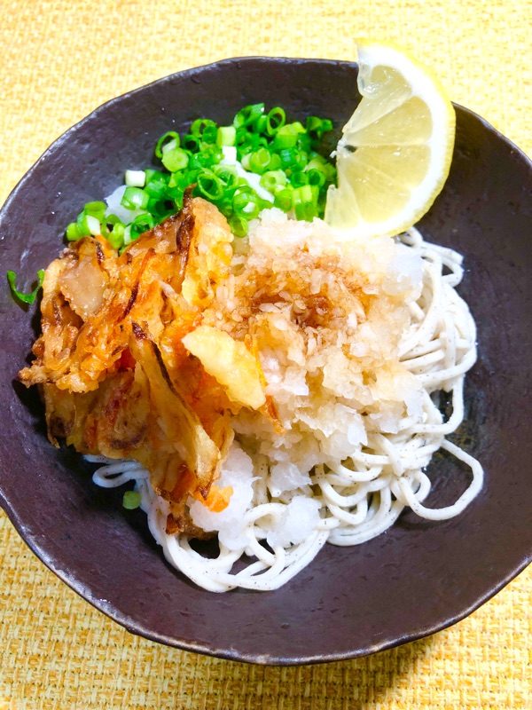 低糖質ぶっかけかき揚げそばを撮った写真