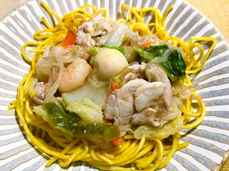 低糖質あんかけ焼きそばを撮った写真