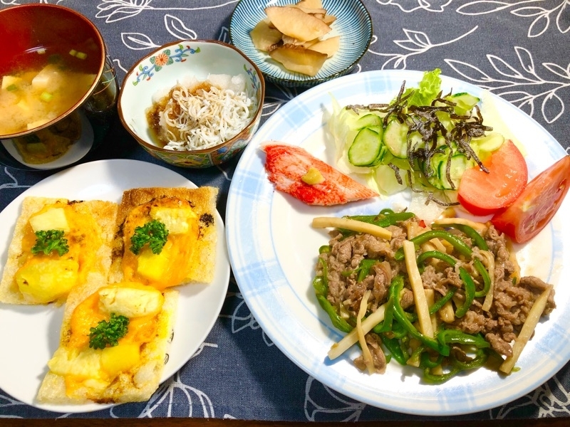 本日の夕食を撮った写真