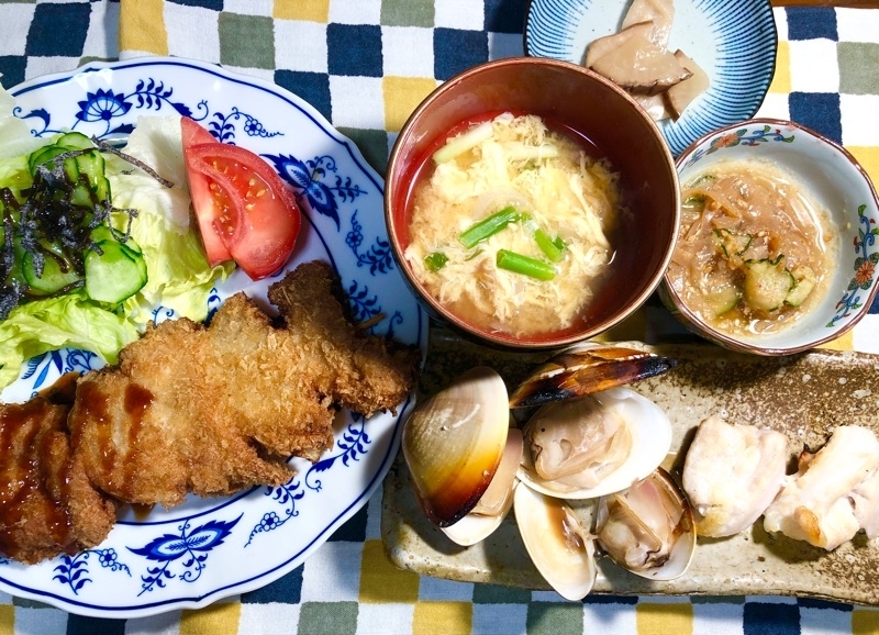 本日の夕食を撮った写真