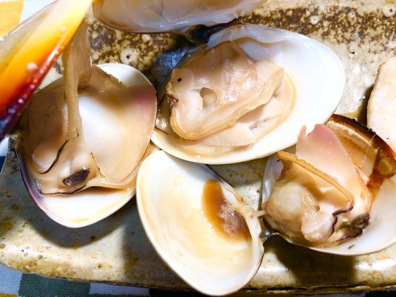 焼きハマグリを撮った写真
