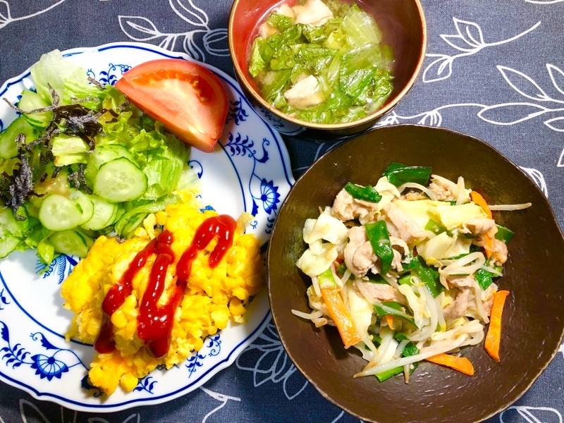 夕食を撮った写真