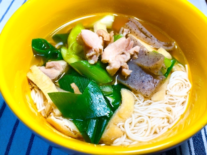 鶏と九条ネギの豆腐にゅうめんを撮った写真