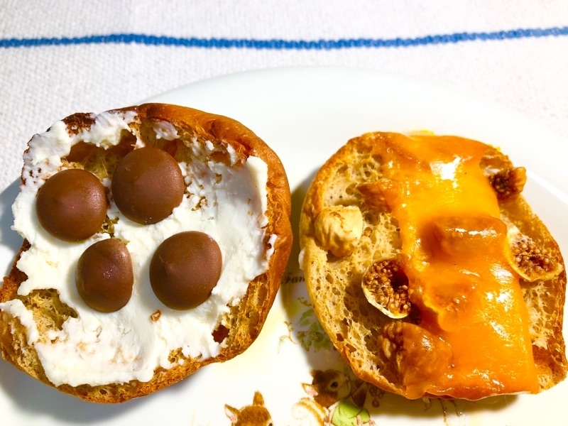 ブランパンの干しイチジクチーズ焼きを撮った写真