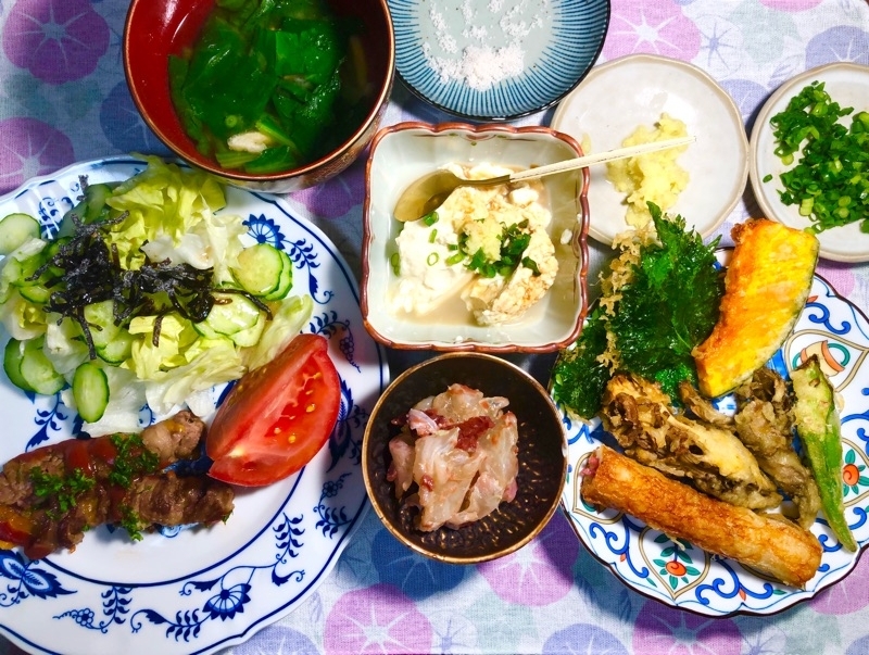 本日の夕食を撮った写真