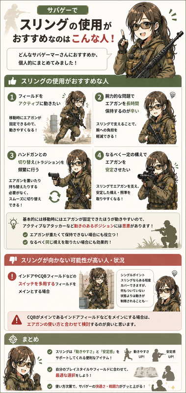 サバゲー初心者　スリング　必要　いらない