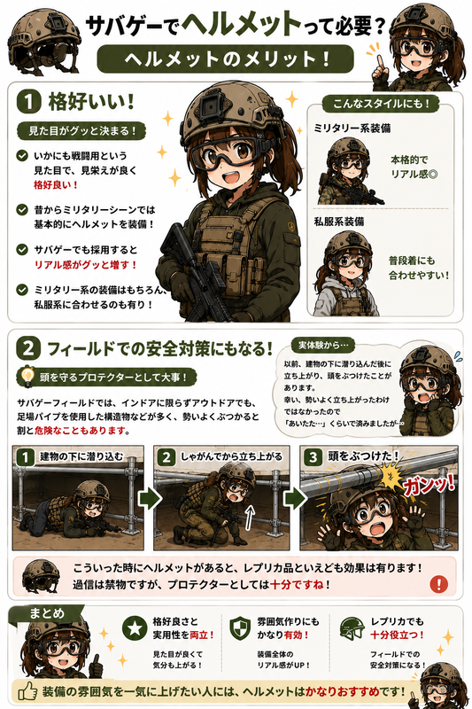 サバゲー装備 大量 フルセット 一式 FASTヘルメット プレートキャリア 上下 サバゲー用ヘルメットは何を付けるか？実際のセットアップと考え方を