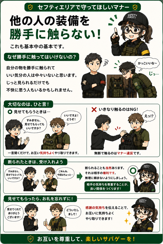 サバゲー　初心者　セーフティー　マナー