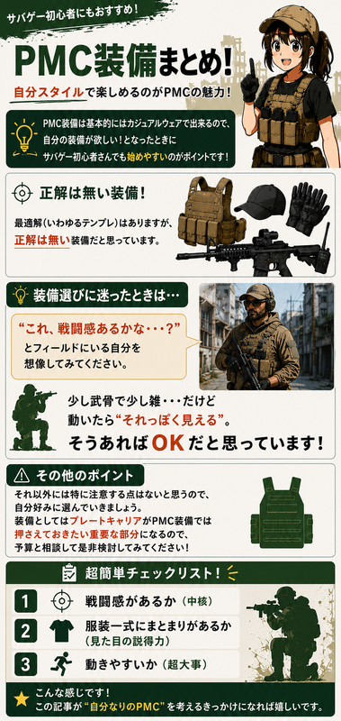 サバゲー初心者の服装｜PMC装備という選択肢と安く揃える方法