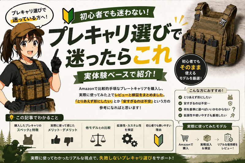 プレキャリ選びで迷ったらこれ｜初心者でもそのまま使えるモデルを実