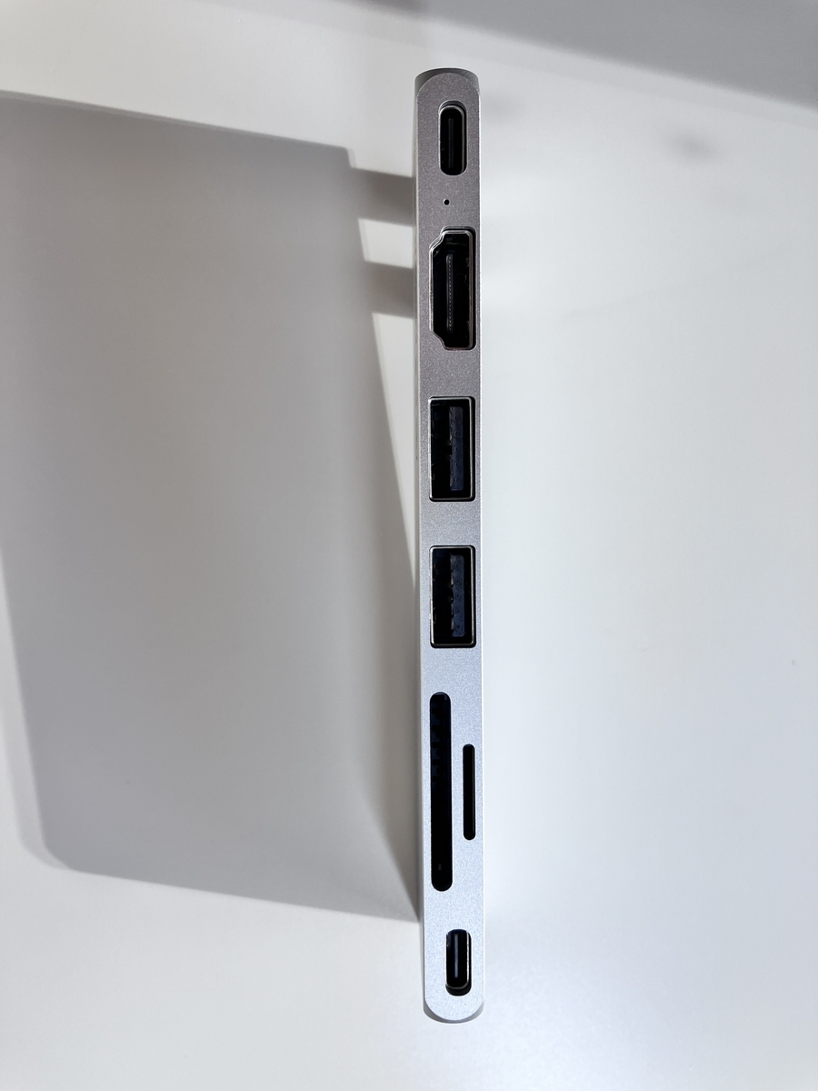 デザイン重視！MacBookに相性抜群のSatechi USB-C Pro ハブ スリム 7