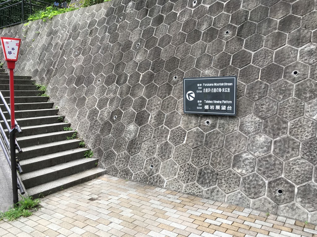鬼怒楯岩大吊橋を渡った先の階段