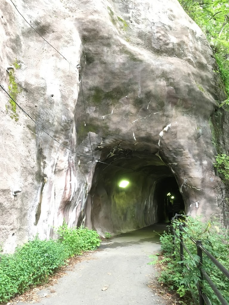 鬼怒楯岩大吊橋 展望台に向かう途中のトンネル