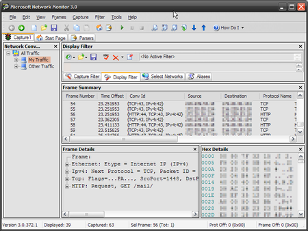 Microsoft Network Monitor 3 - Kazzz's diary