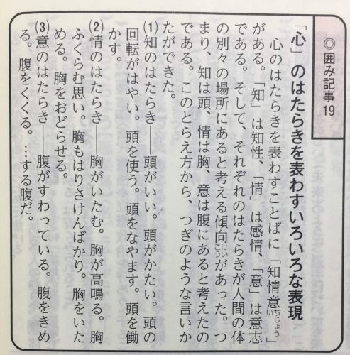例解新国語辞典 心
