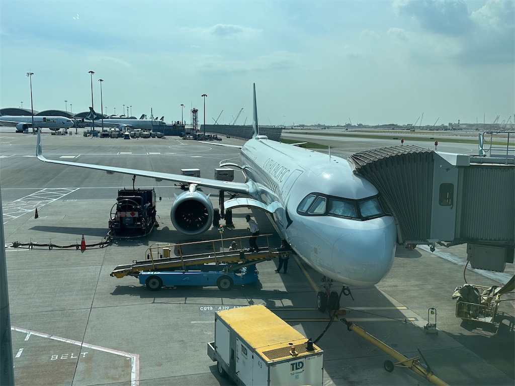 キャセイパシフィック航空】香港→台北（桃園） エアバスA321neo型機