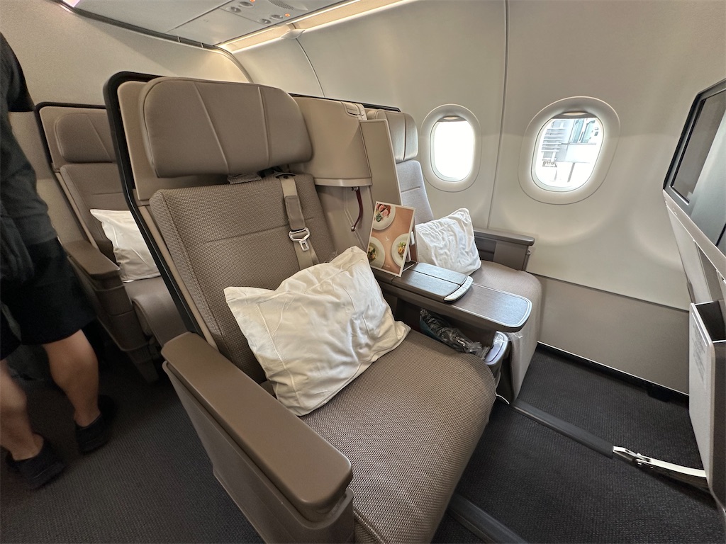 キャセイパシフィック航空】香港→台北（桃園） エアバスA321neo型機