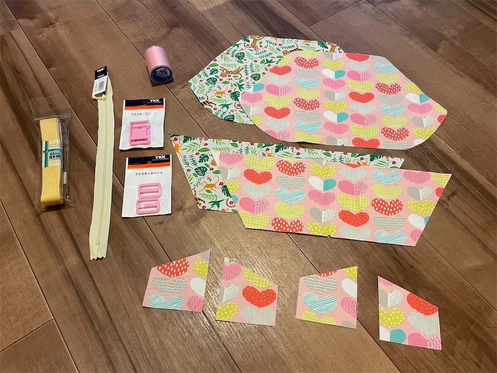 キッズ　ミシン　初心者　手作り　ウエストポーチ　ファニーパック Fanny Pcak