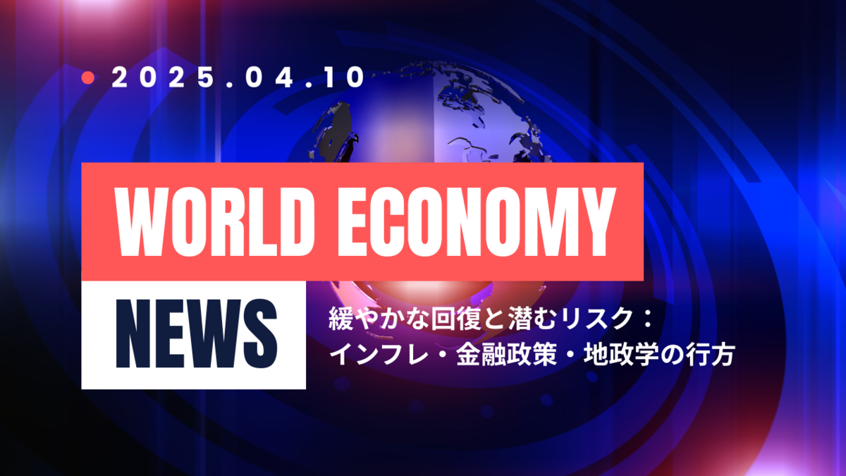 2025年4月10日：世界の経済ニュースヘッドライン：世界経済、緩やかな成長続くも株価は慎重な動き