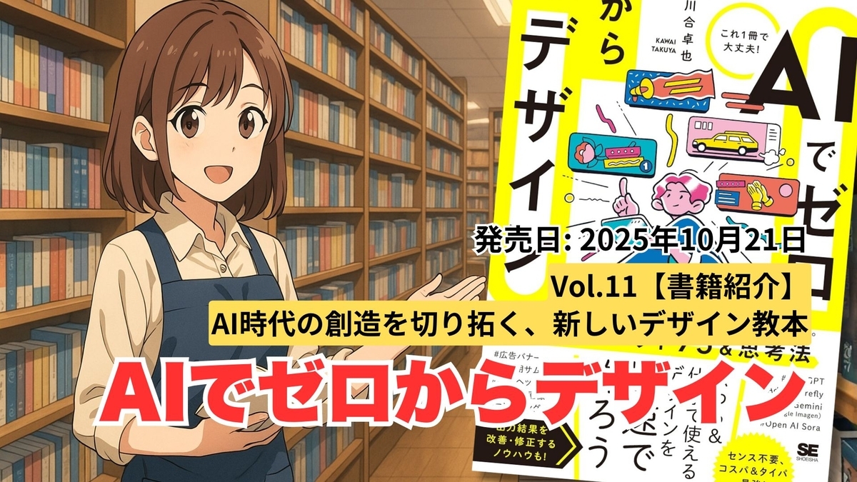 『AIでゼロからデザイン』。AI時代の創造を切り拓く、新しいデザイン教本