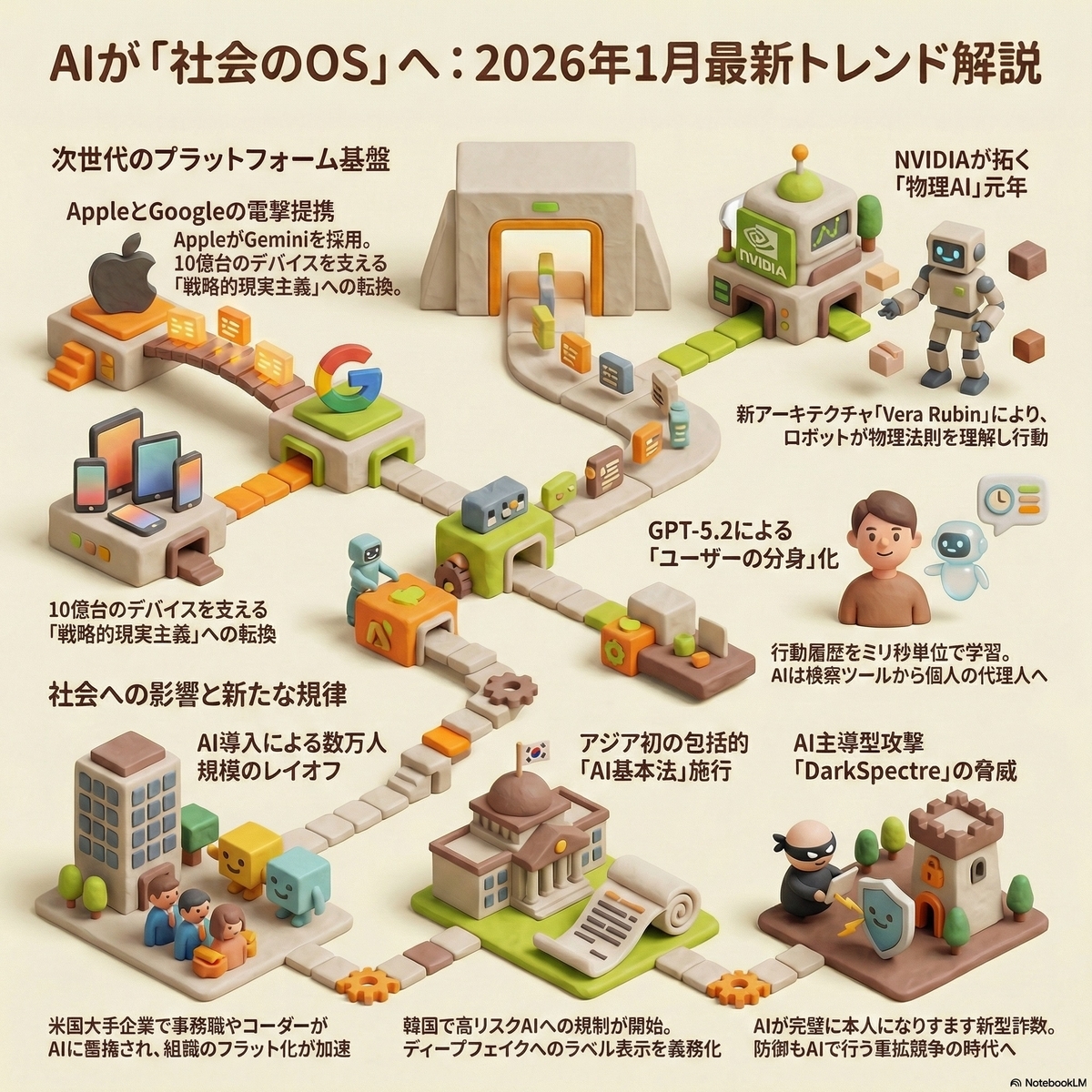 2026年最新AIトレンド：Apple・NVIDIA・MSが描く「社会のOS」とRTX