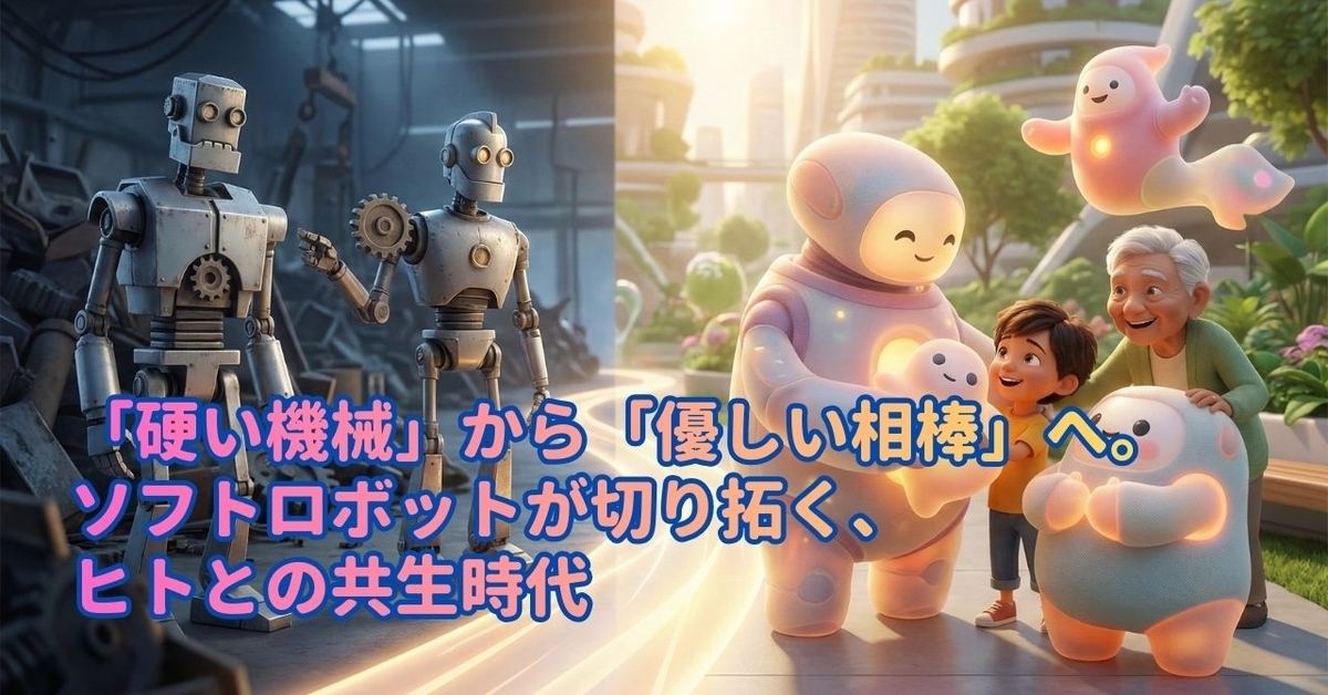 「硬い機械」から「優しい相棒」へ。ソフトロボットが切り拓く、ヒトとの共生時代