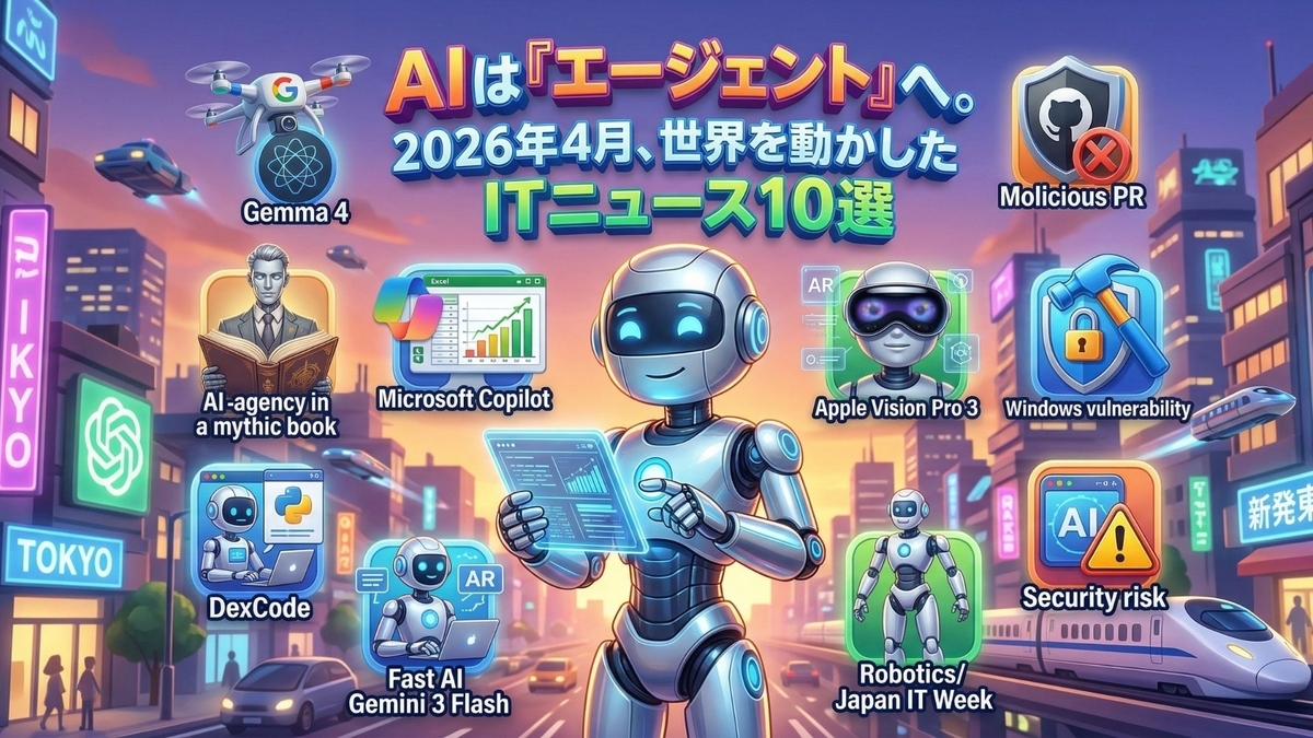 AIは『エージェント』へ。2026年4月、世界を動かしたITニュース10選