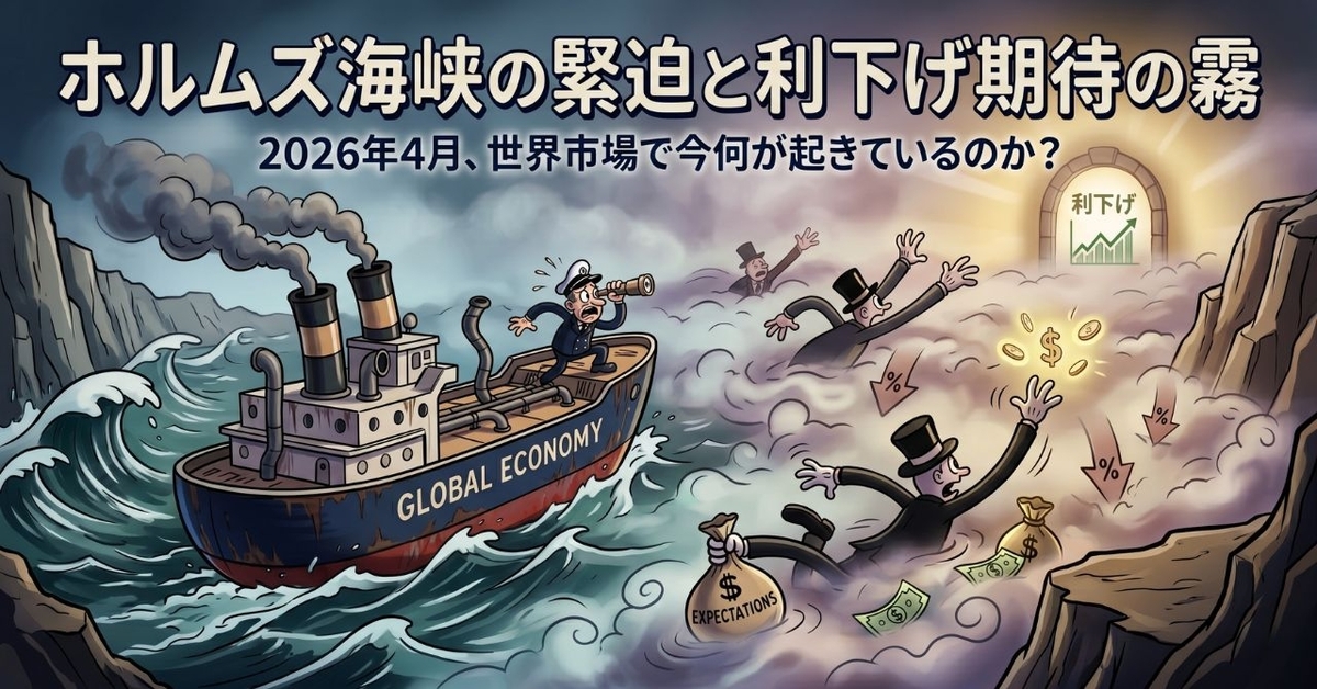ホルムズ海峡の緊迫と利下げ期待の霧:2026年4月、世界市場で今何が起きているのか?