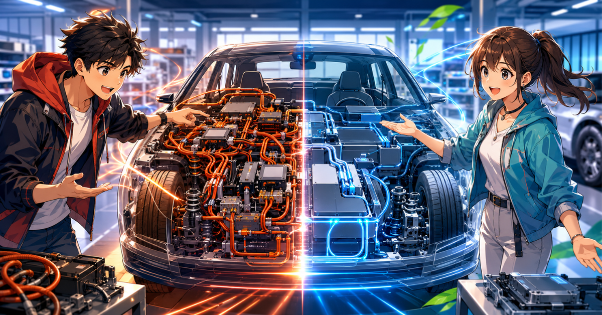 車の電気が12Vから48Vへ? EVが軽くなるしくみをやさしく解説