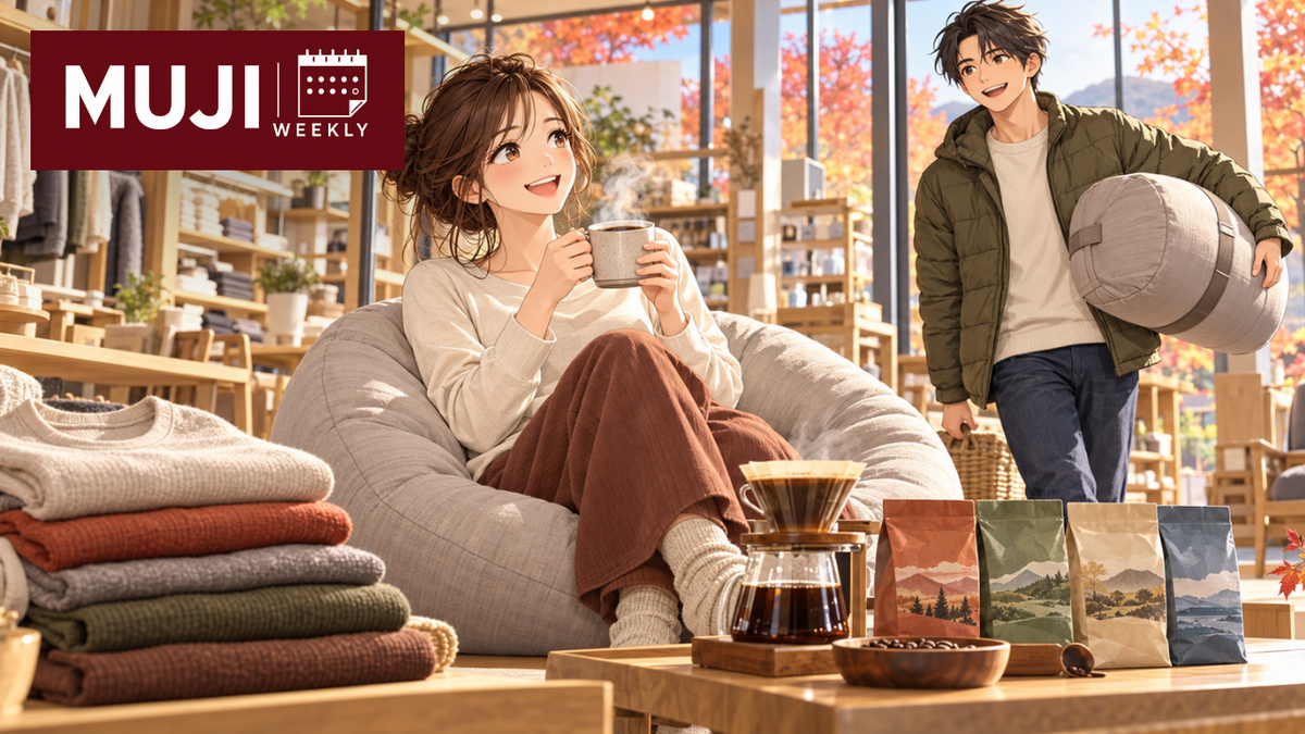 MUJI WEEKLY|あたたかい服、産地別コーヒー、持ち帰れるソファ 無印良品の秋支度【2026年9月5日〜9月25日】