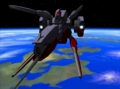 自動宇宙戦艦〔陸奥〕BBSU-300427 前方よりの撮影