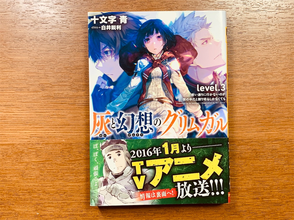 読書日記 灰と幻想のグリムガム 3 十文字青 コトノハライブラリー