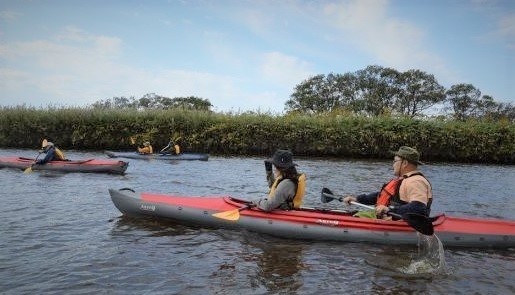 カヌーで川下り オオバさん徒然