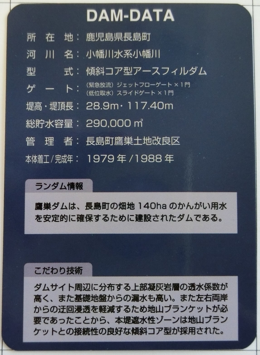 鷹巣ダム - ダムラー旅行記
