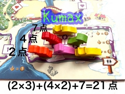恐竜ピラミッドのオリに恐竜を並べた様子
