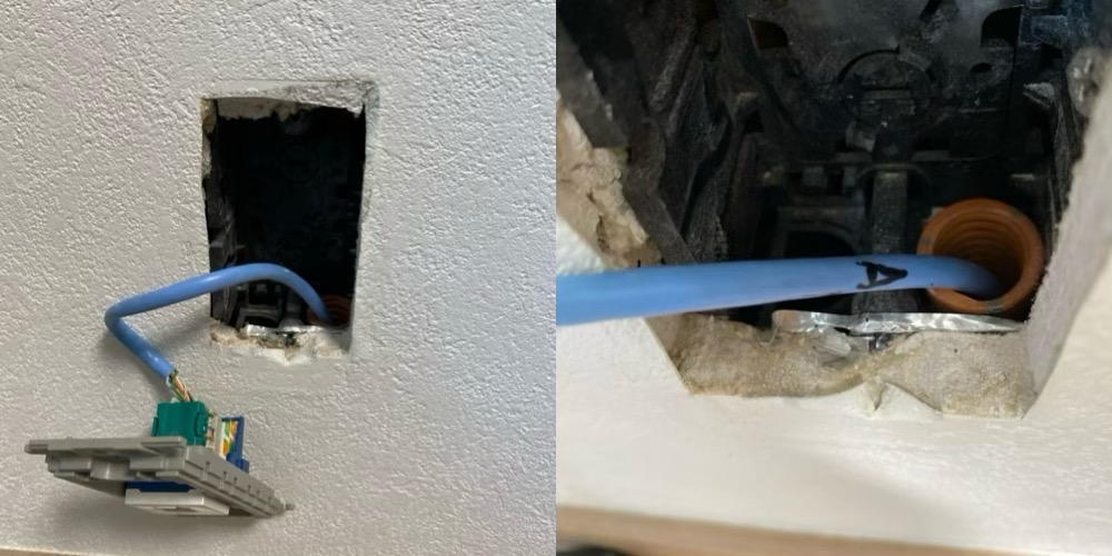 家庭内 LAN 配線の10GbE 対応 - LANケーブルの交換 (Cat5e →Cat6A) (1
