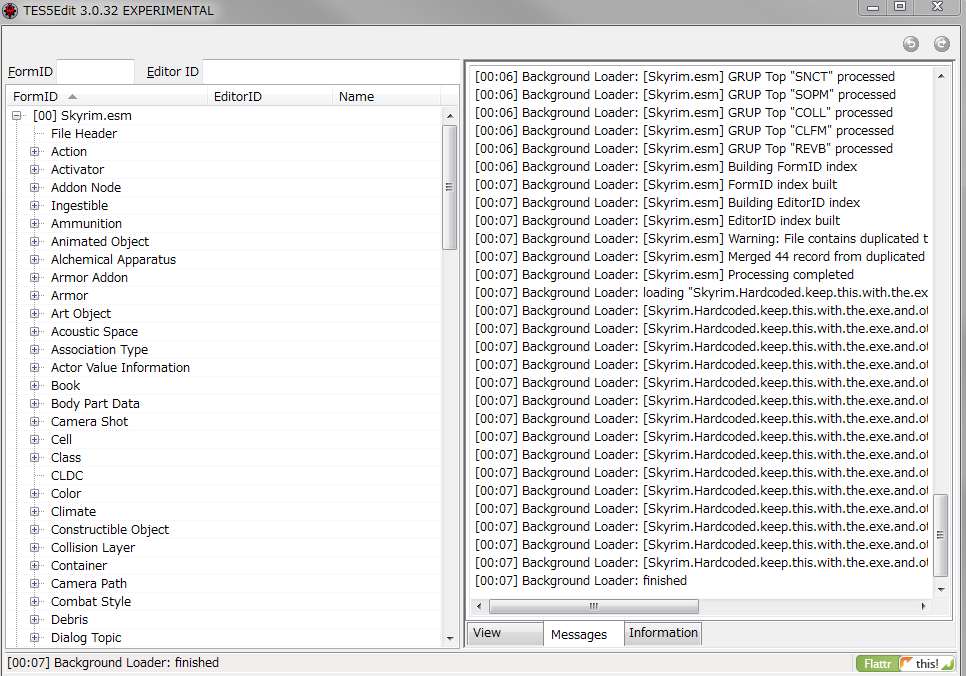 f:id:Kutsumiya:20150315140814j:plain TES5EDITのツリー展開