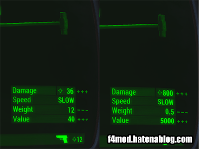 Sledgehammerのゲーム内での比較