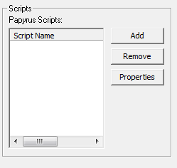 スクリプトのAdd画面