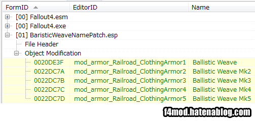 バリスティックウィーブのOMOD