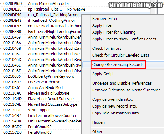 CHangeReferencingRecords