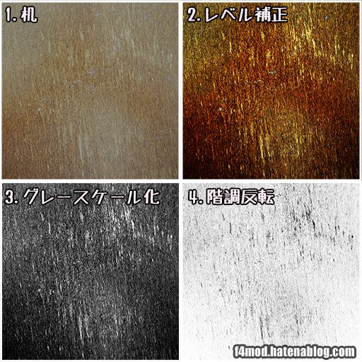 f:id:Kutsumiya:20160925194454j:plain 机から汚れを作成